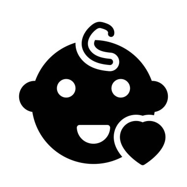 Çocuklar için düz vektör simgesi