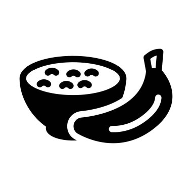 kase glyph düz vektör simgesi