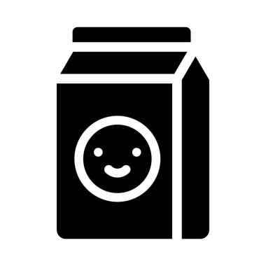 paket glyph düz vektör simgesi