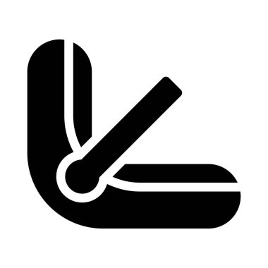 Taşıyıcı kabartma düz vektör simgesi