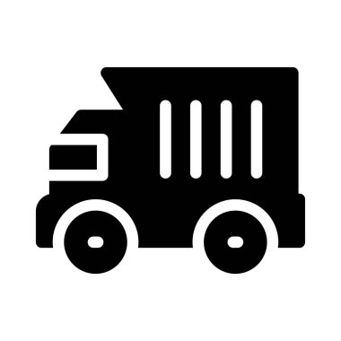 Araç glif düz vektör simge