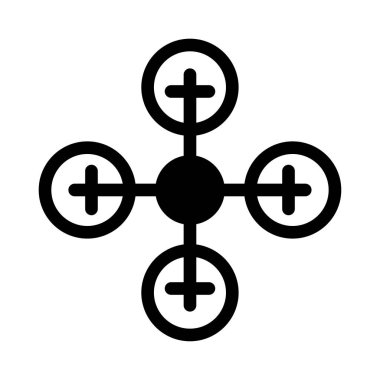 Kamera glif düz vektör simge