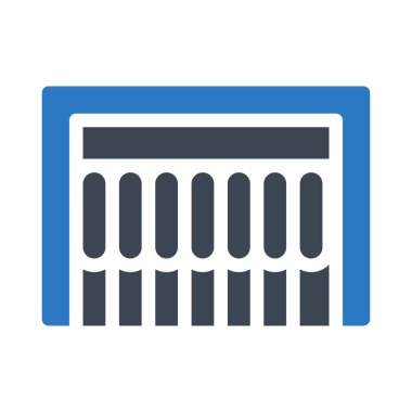 Döşeme kabartma renk vektörü simgesi