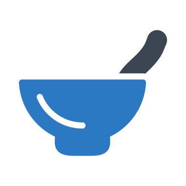 çorba kabartma renk vektörü simgesi