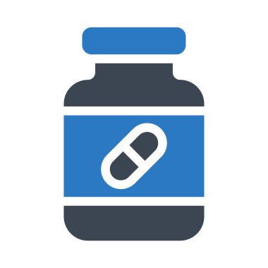 jar glif renk vektör simgesi