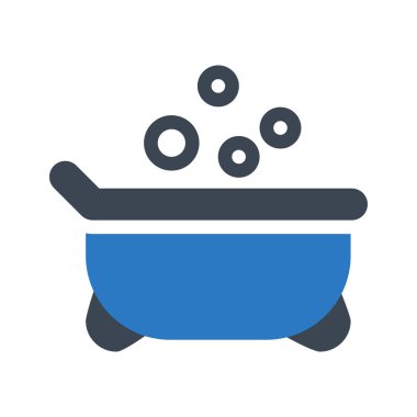 duş kabartması renk vektörü simgesi