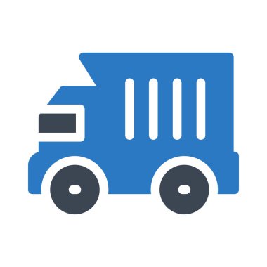 Araç glif renk vektör simge