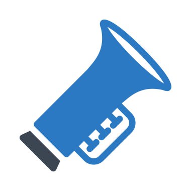 Saksafon renk vektörü simgesi