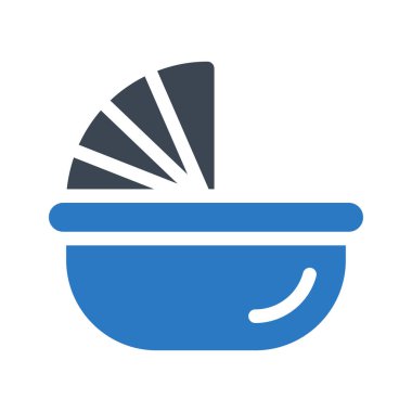 Taşıyıcı kabartma renk vektörü simgesi