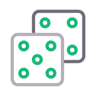 ludo renk çizgisi vektör simgesi