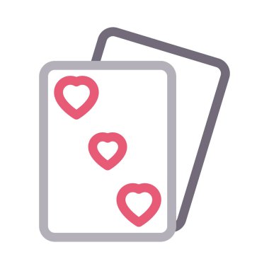 kart renk çizgisi vektör simgesi