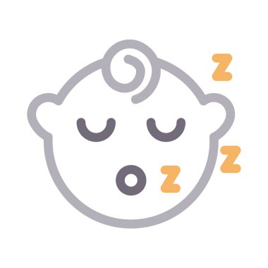 çocuklar renk çizgisi vektör simgesi