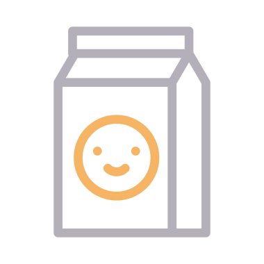 paket renk çizgisi vektör simgesi