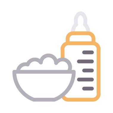 süt rengi vektör simgesi