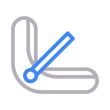 Taşıma renk çizgisi vektör simgesi