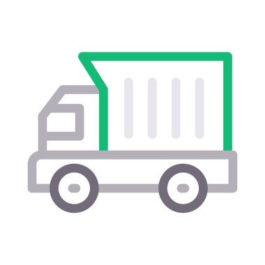 Araç renk çizgi vektör simgesi