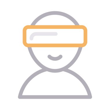 Gözlük rengi çizgi vektör simge