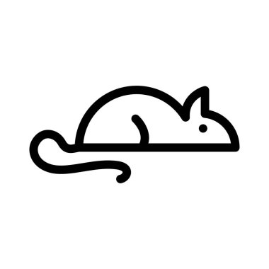 hayvan ince çizgi vektör simgesi