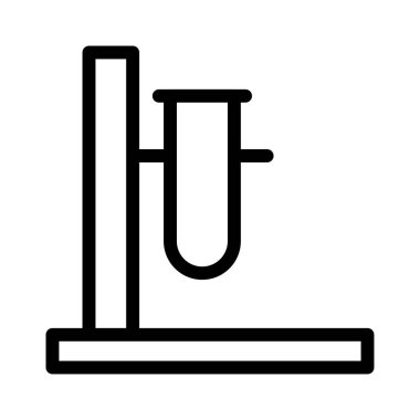 Tüp ince çizgi vektör simgesi