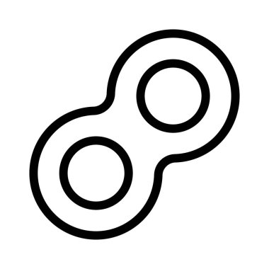 Molekül ince çizgi vektör simgesi