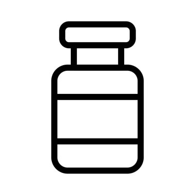 şişe ince çizgi vektör simgesi