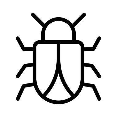 böcek ince hat vektör simge