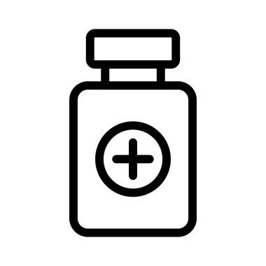 şişe ince çizgi vektör simgesi