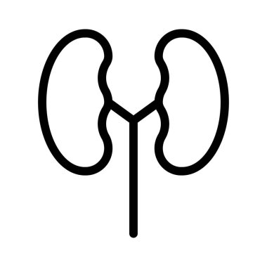 Anatomi ince çizgi vektör simge