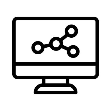 bağlama ince çizgi vektör simgesi