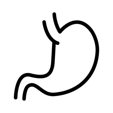 sindirim ince çizgi vektör simgesi