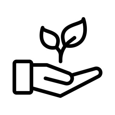 Biyo ince çizgi vektör simgesi