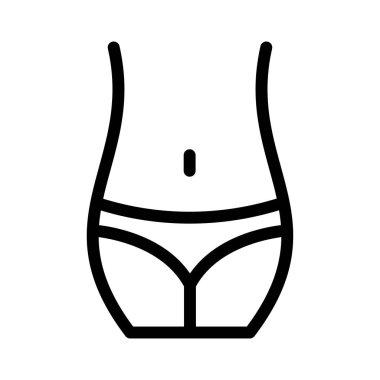 vücut ince çizgi vektör simge