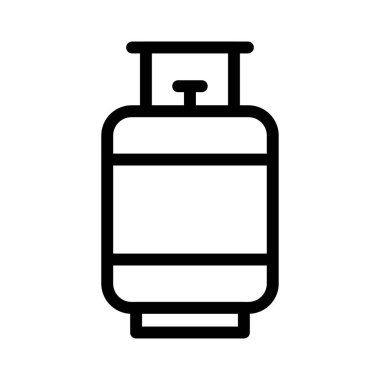 gaz ince çizgi vektör simgesi