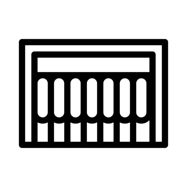 Иконка Тонкой Линии Плитки — стоковый вектор