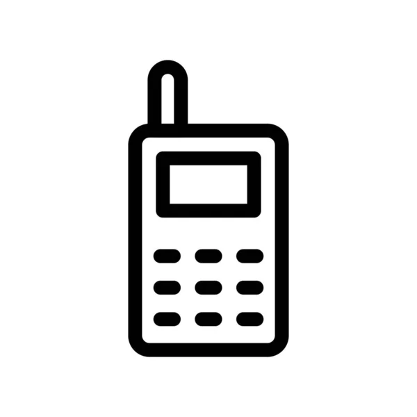 Telefoon Thin Line Vector Icon — Stockvector