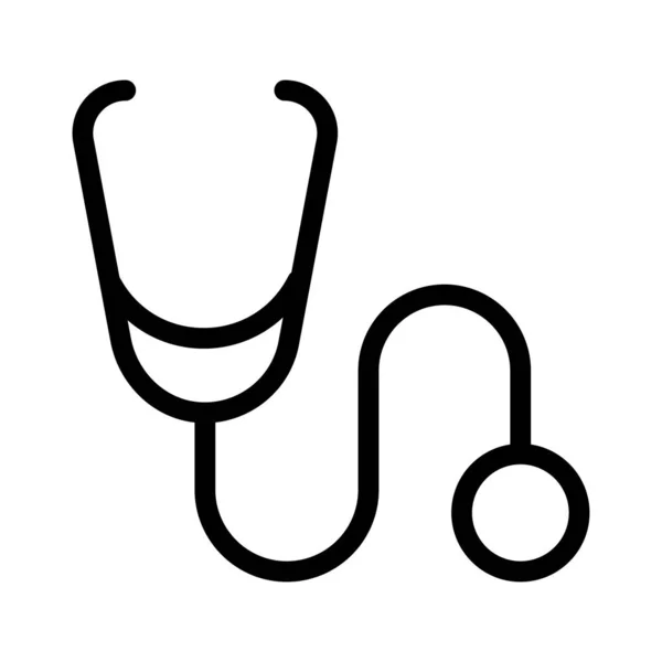 Médecin Ligne Mince Icône Vectorielle — Image vectorielle