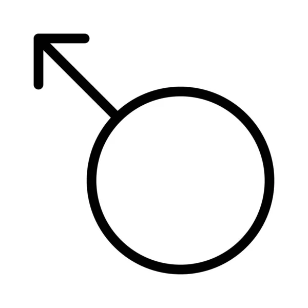 Geslacht Dunne Lijn Vector Pictogram — Stockvector