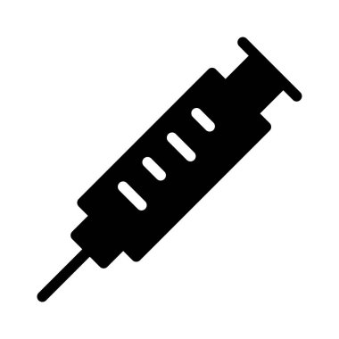 Aşı kabartma düz vektör simgesi