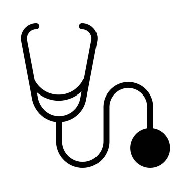 doktor glyph düz vektör simgesi