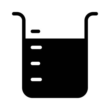 laboratuvar glyph düz vektör simgesi