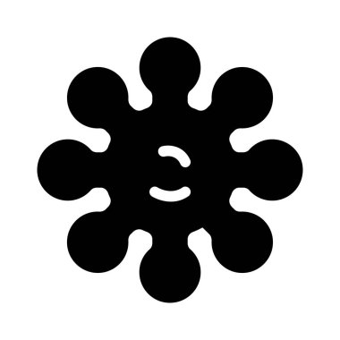 mikroplar düz vektör simgesi