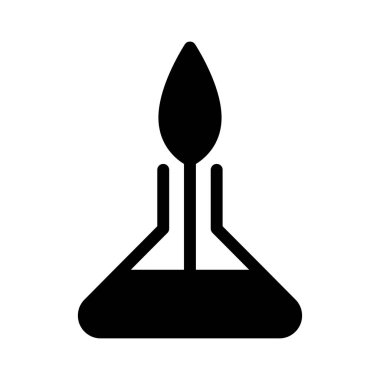 şişe glyph düz vektör simgesi