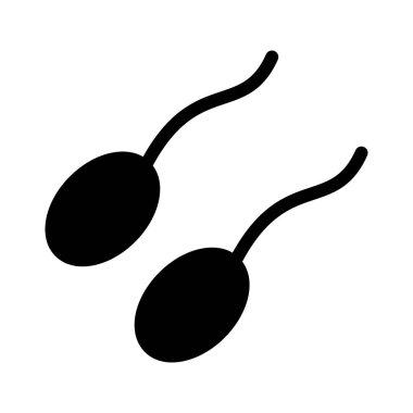 üreme glifleri düz vektör simgesi