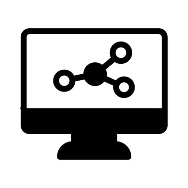 Kabartma düz vektör simgesi bağlanıyor