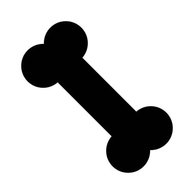 iskelet glyph düz vektör simgesi