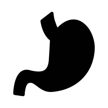 sindirim kabartması düz vektör simgesi