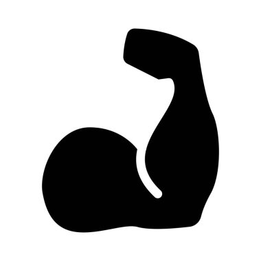 biseps düz vektör simgesi