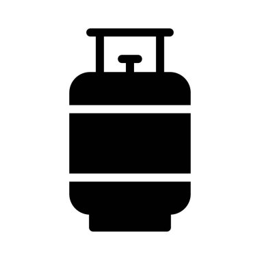 gaz glyph düz vektör simgesi