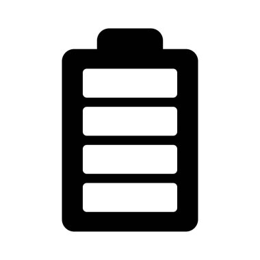 pil glyph düz vektör simgesi