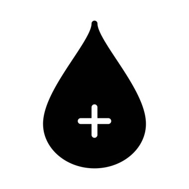 kan glyph düz vektör simgesi